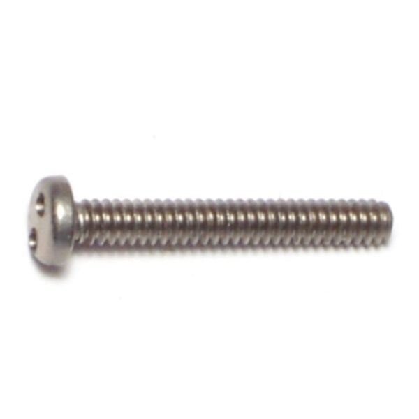 Midwest Fastener #6-32 x 1 in Spanner Pan Machine Screw, Plain 18-8 Stainless Steel, 10 PK 70983 - main